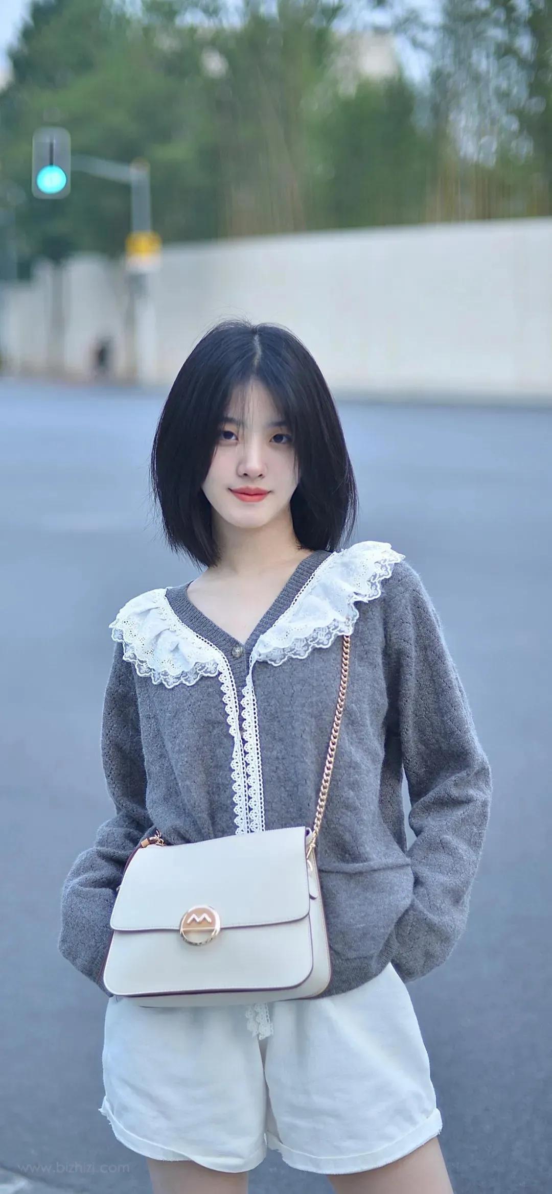 憨桃儿 可爱 清纯全面屏壁纸