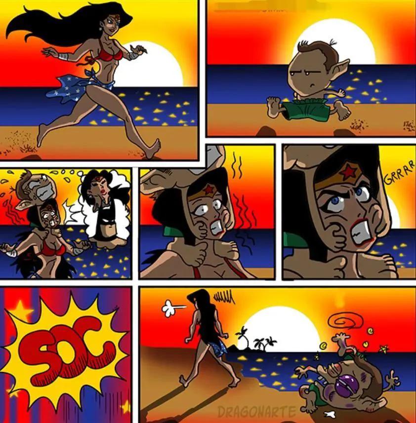 漫威DC搞笑漫画，蝙蝠侠和超人比赛射飞镖，闪电侠：你们礼貌吗？