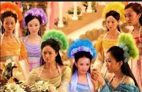 90年代别出心裁的古装造型：绒毛头，满天星，扇子头，渔网头