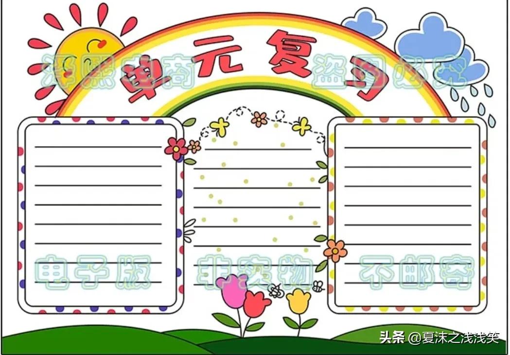 小学生数学常用手抄报200张