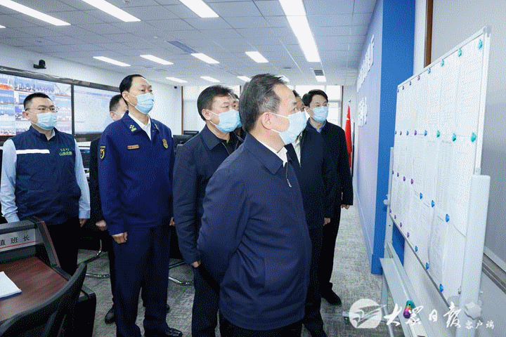 李干杰在济南调研安全生产和疫情防控工作
