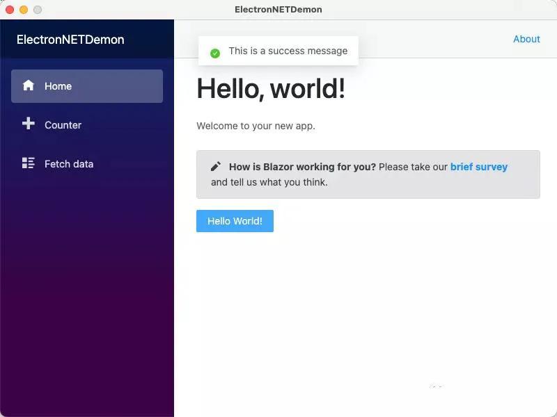 使用.NET5、Blazor和Electron.NET構建跨平臺桌面應用
