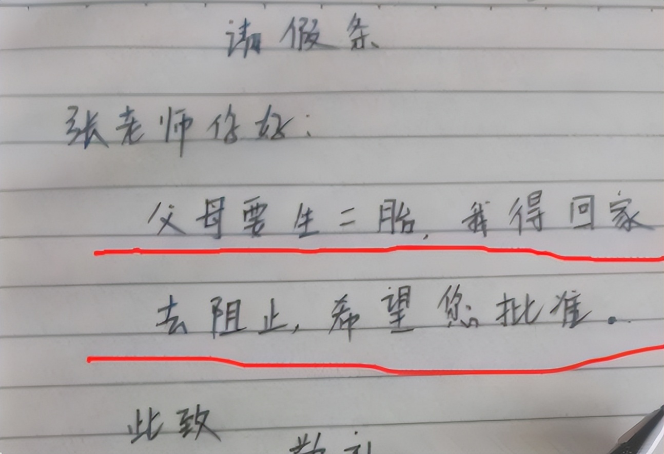 大学生的请假条走红，理由逐渐“沙雕”，网友：也太糊弄导员了吧