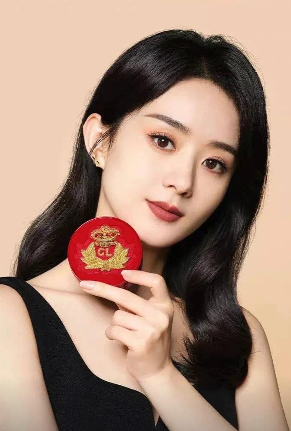 赵丽颖彩妆代言照，绰姿月韵，飒爽美艳，惊了谁的心