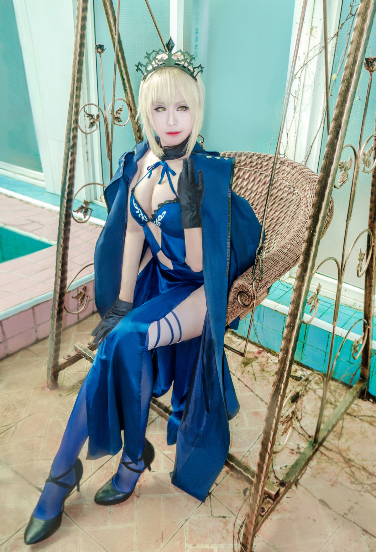 FateGrandOrder 黑saber cosplay