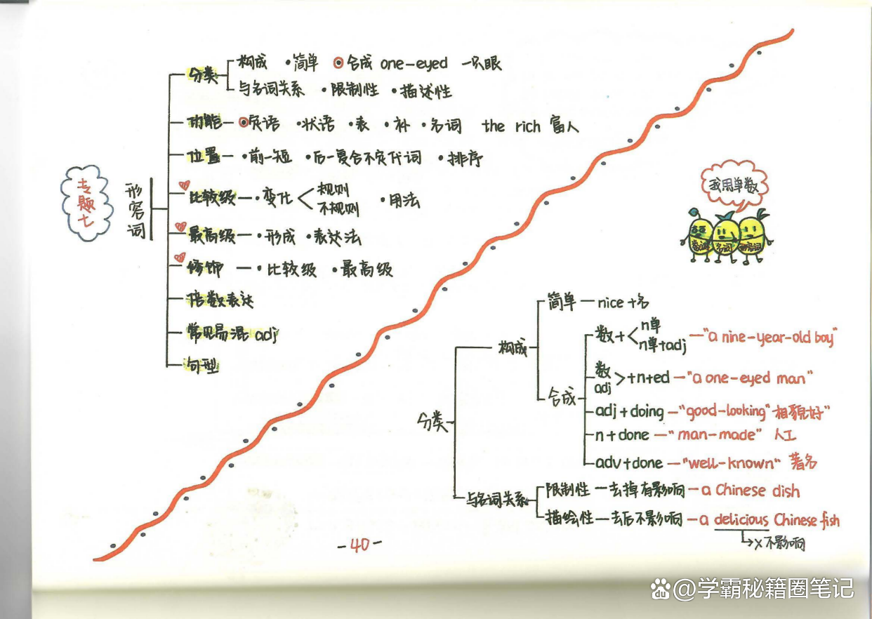 学霸妈妈：手绘新概念英语笔记（导图版好记）｜难怪孩子回回第一