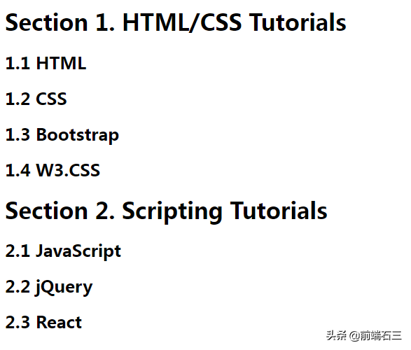 前端入门——CSS 计数器