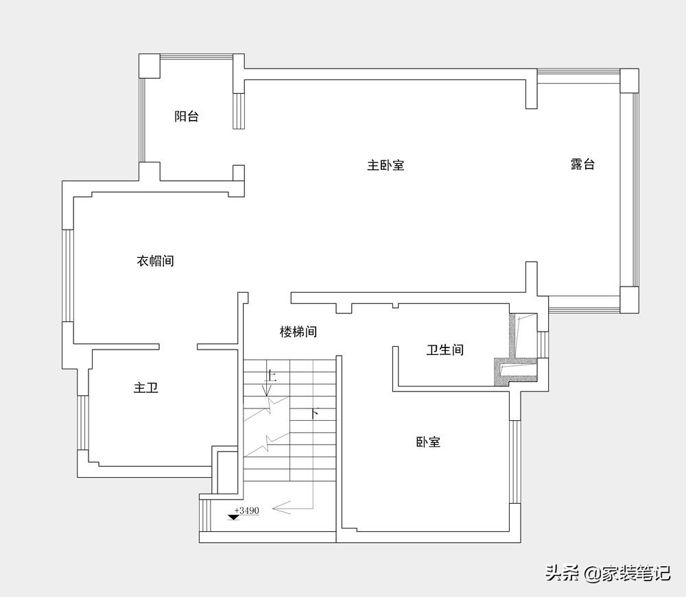 长沙夫妻三层别墅，选择装修简单的美式风格，家里面充满了温馨感