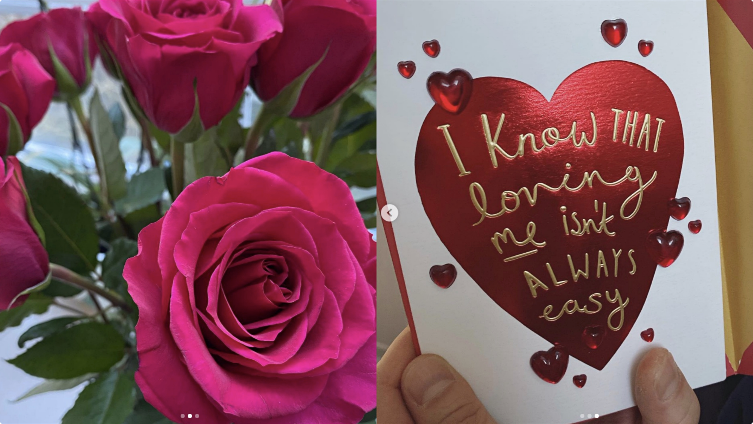 钟嘉欣情人节撒糖，罕见与年长13岁丈夫秀恩爱，揽腰贴脸很亲昵