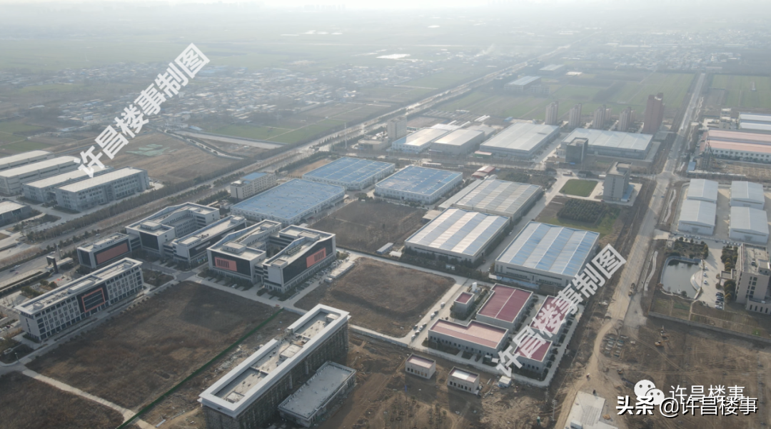 中原科技学院、体育中心、建安综保区、区二高航拍（2022.02）