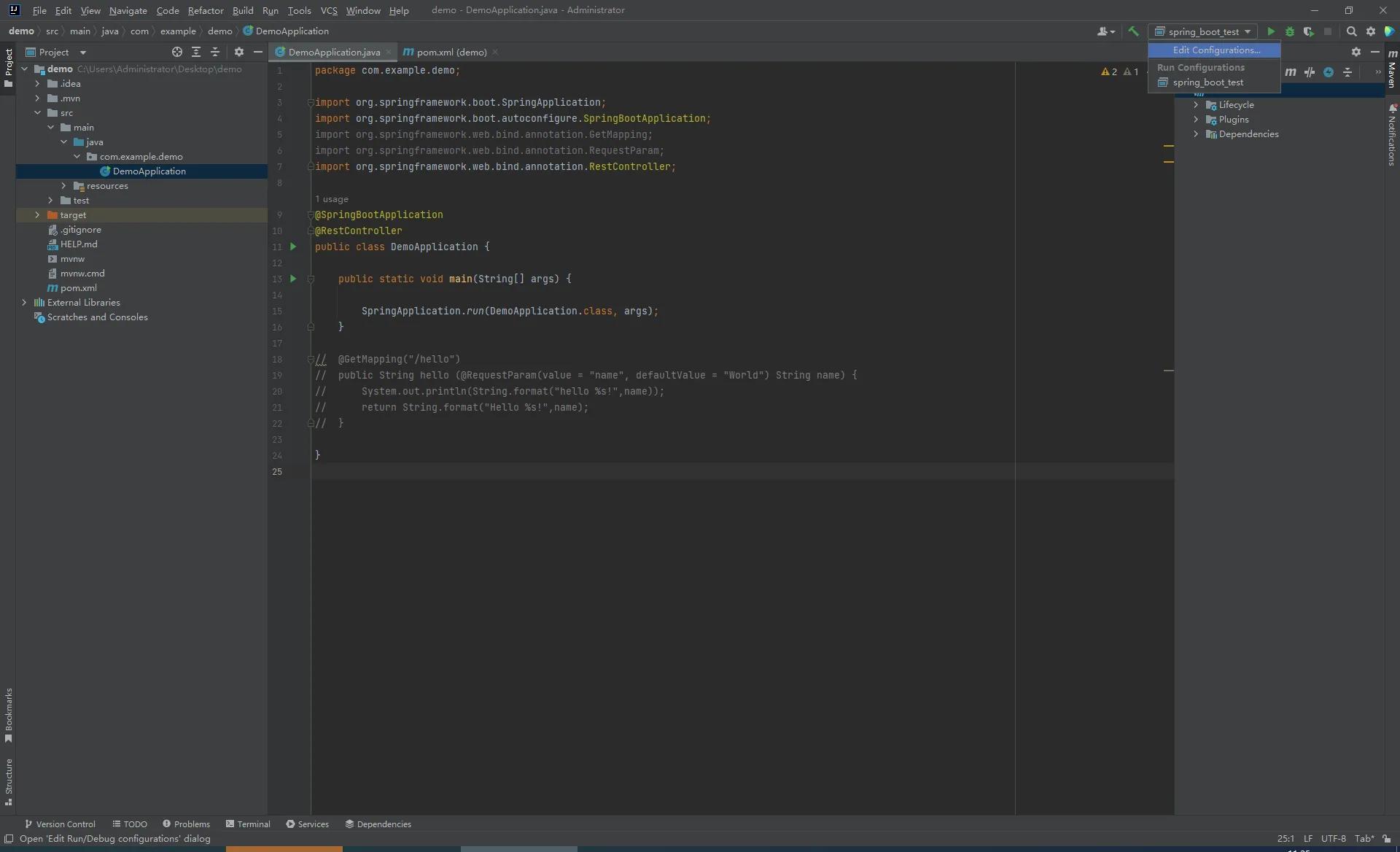 在工作之余学编程-搂草打兔子(第十二集)---idea中配置springboot