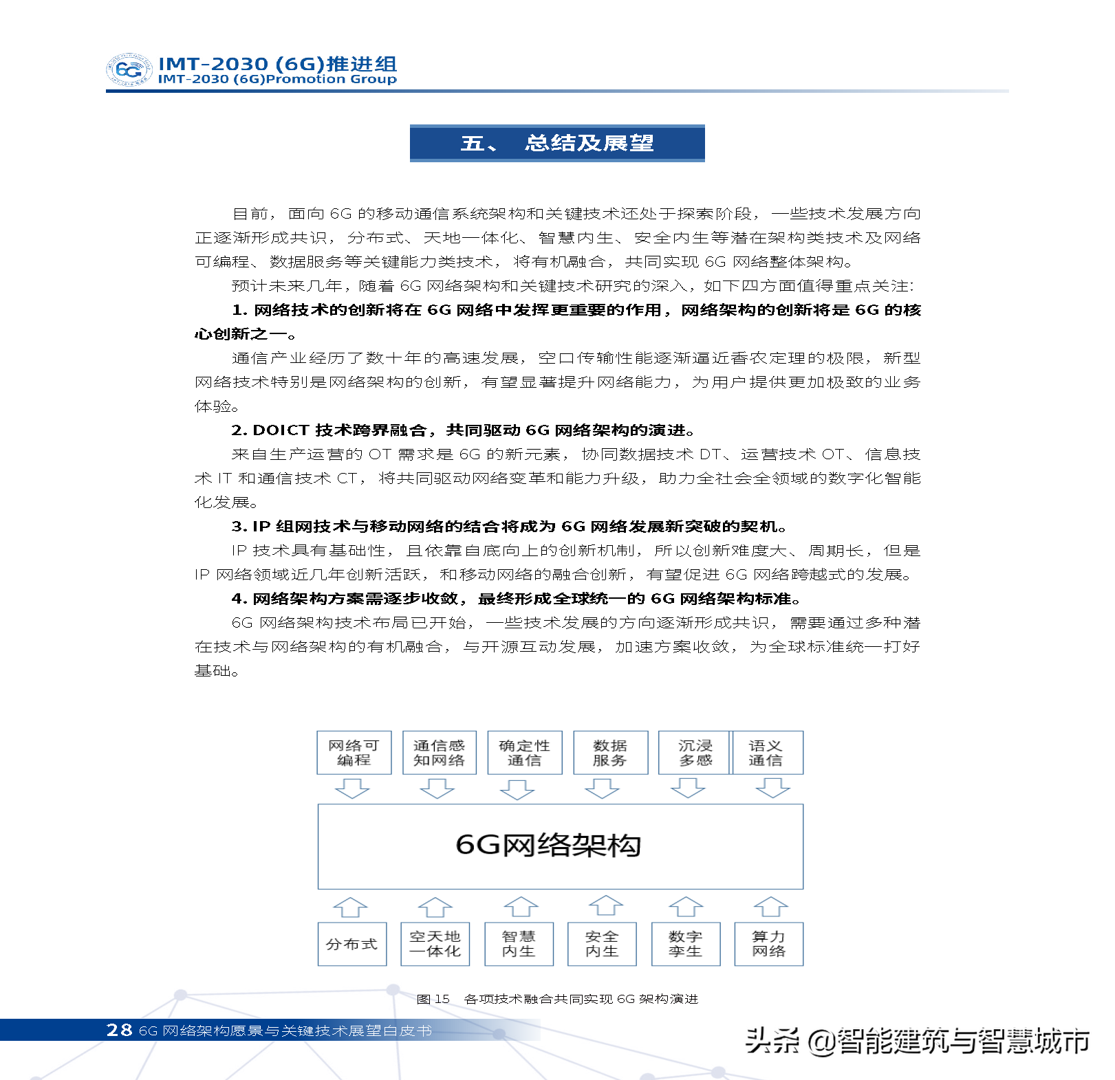 6G网络架构远景与关键技术展望白皮书