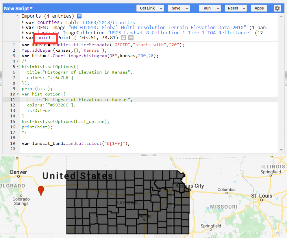 Google Earth Engine谷歌地球引擎直方图、时间序列折线图的绘制