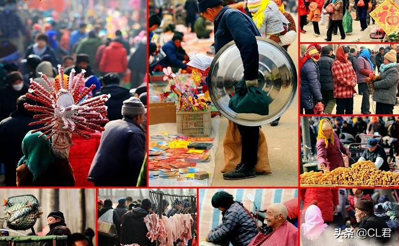除夕灯火喧阗，人声鼎沸；新年过后，门庭冷落，年味渐淡。