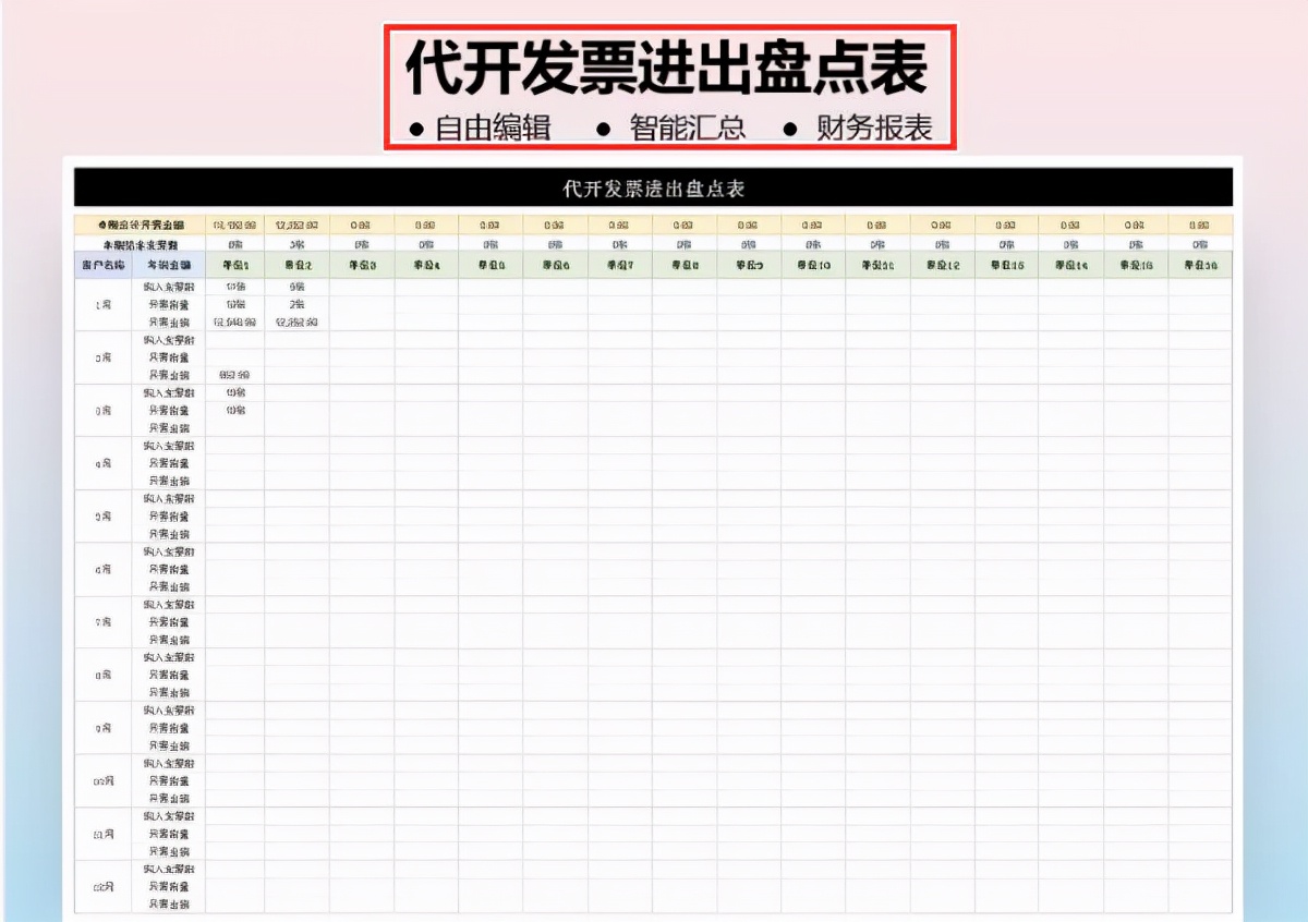 不愧是上市公司财务部使用的报表模板，美观又实用，录入数据即可
