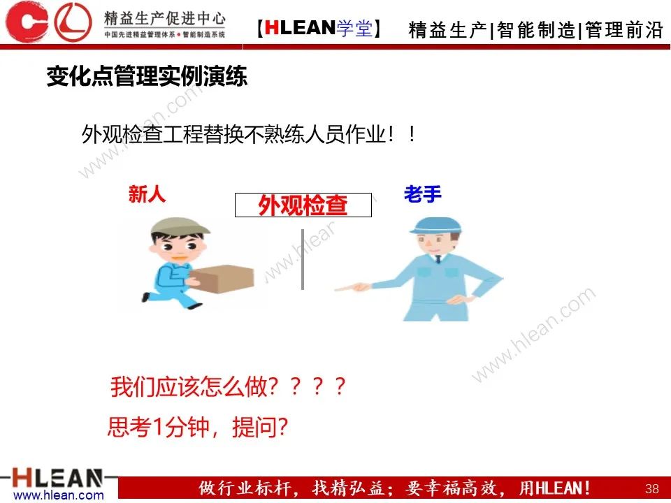 「精益學堂」5M1E變化點管理—阻止不良發生之活動
