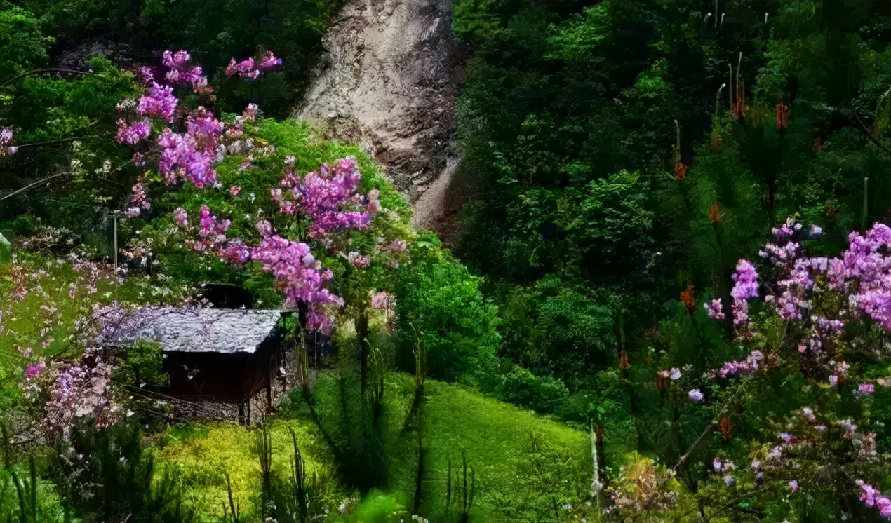 桃花盛开，江水如蓝，每年春季丙察察迎来一年中最美的时光