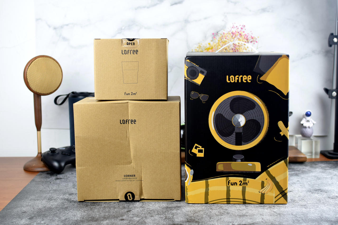 颜值即正义，Lofree洛斐有范S桌面风扇焦点配色+边角置物套装体验