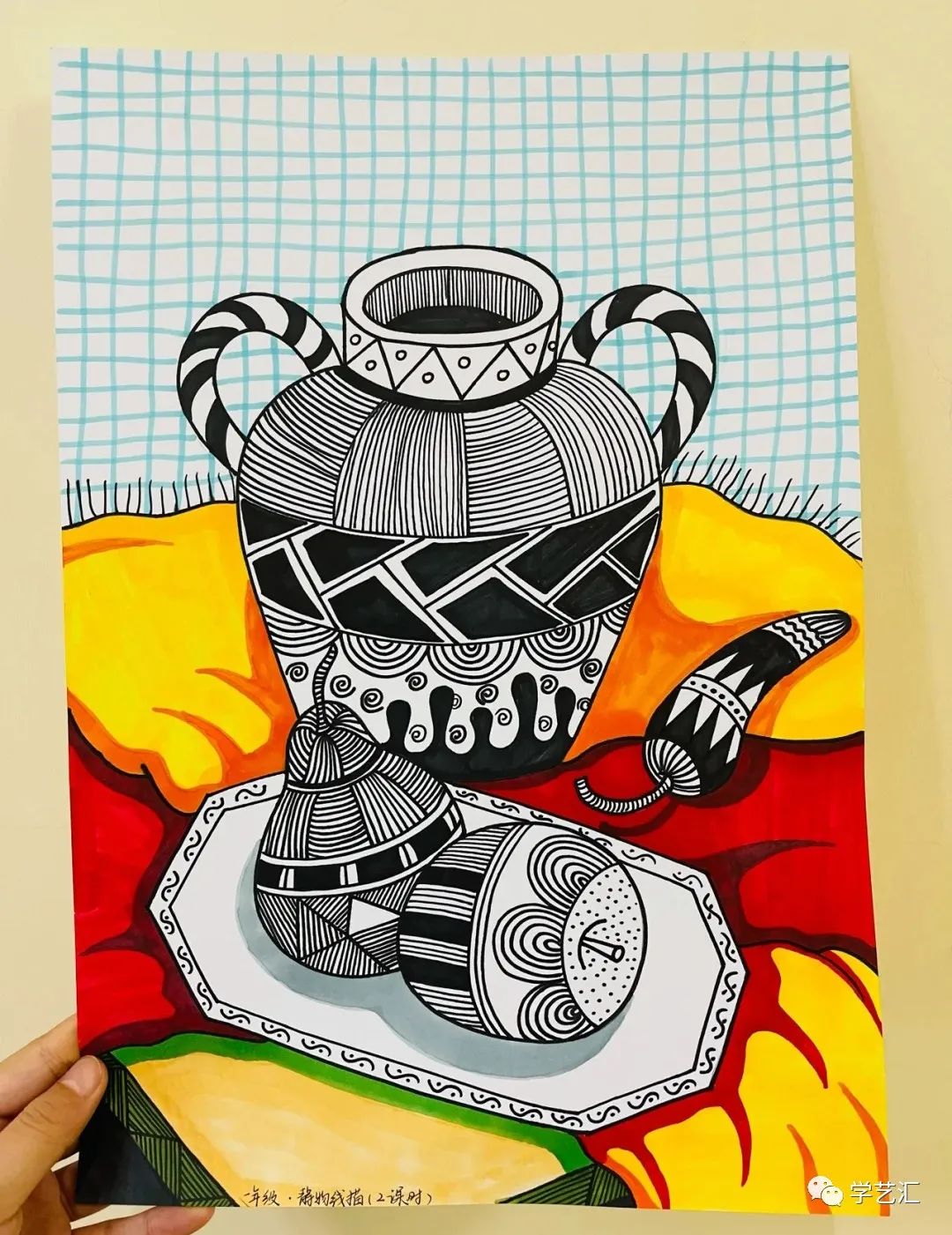 儿童画创作必备素材——42张儿童画，配色漂亮，造型简单