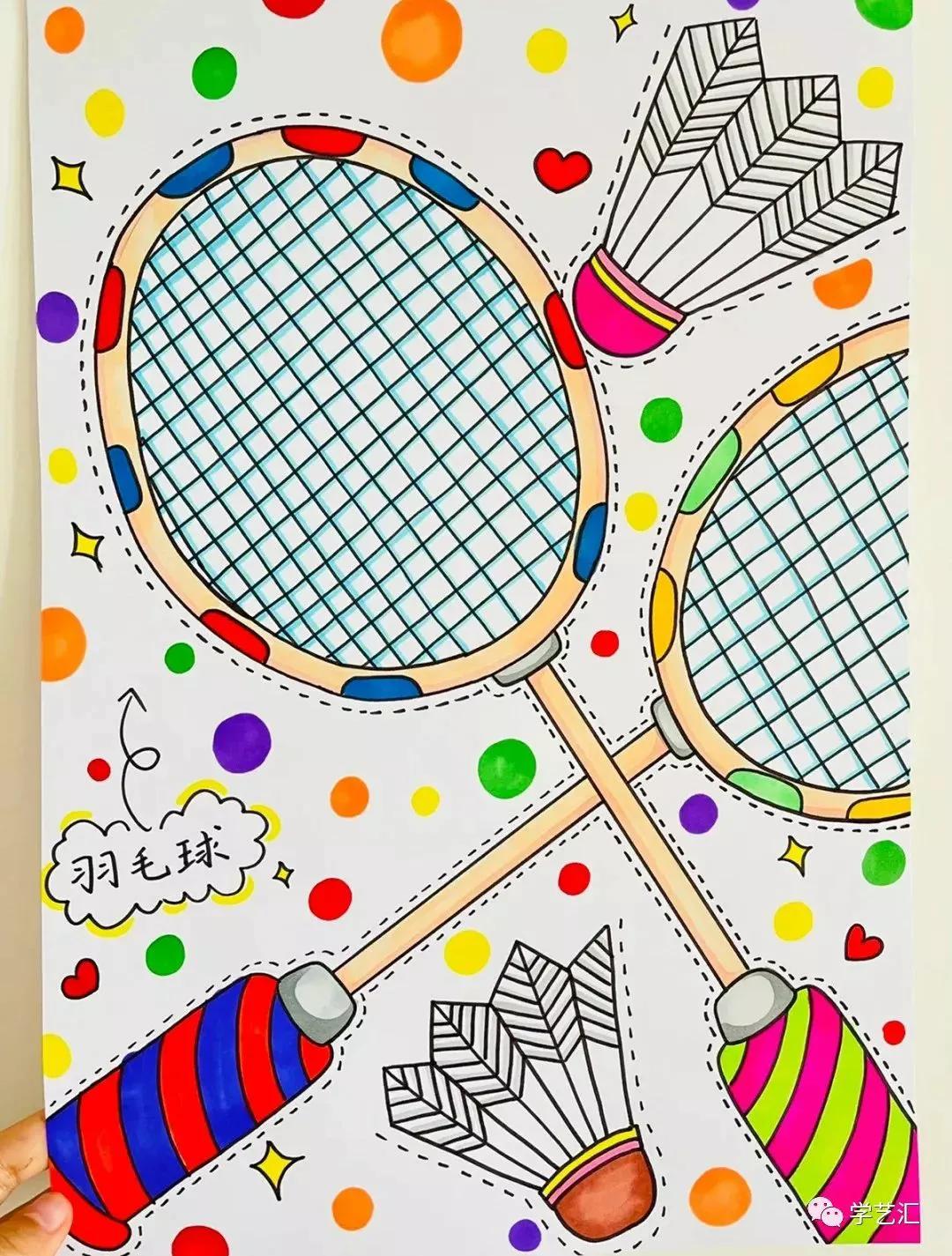 儿童画创作必备素材——42张儿童画，配色漂亮，造型简单