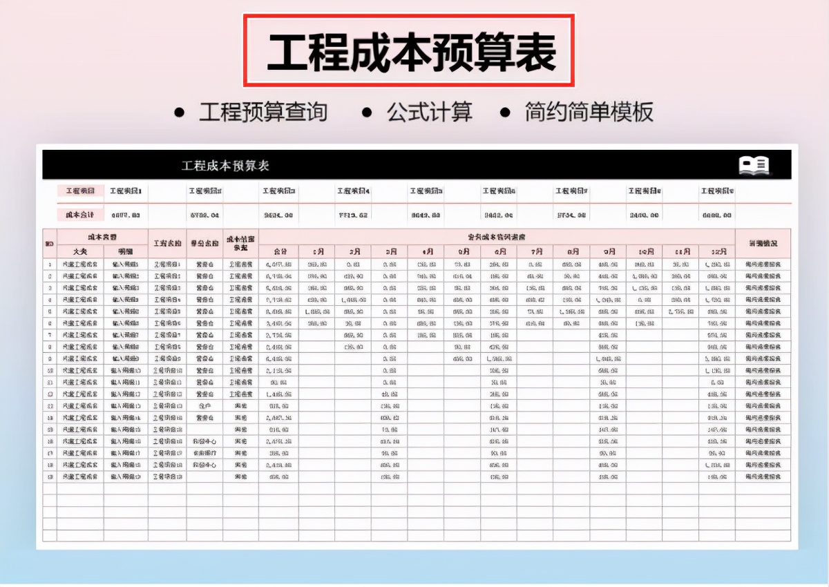 不愧是上市公司财务部使用的报表模板，美观又实用，录入数据即可