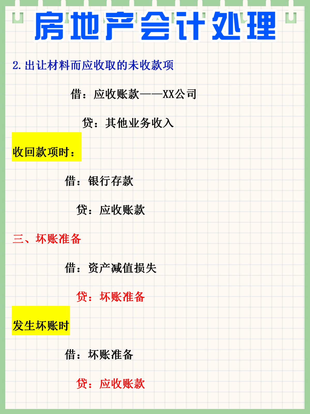 身为房地产会计，却不会账务处理？有这份账务处理流程，全搞定