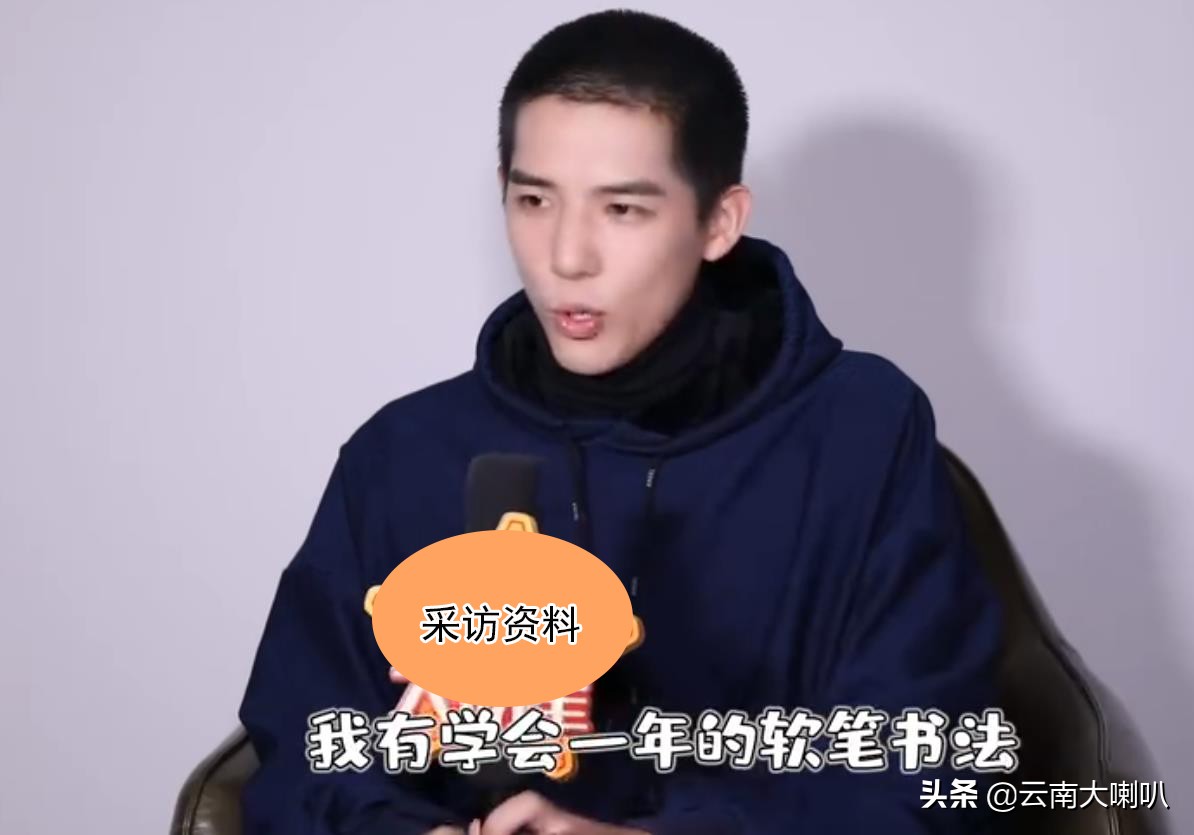 19岁签约杨天真公司，平时喜欢秀书法，王安宇如今成宝藏男孩