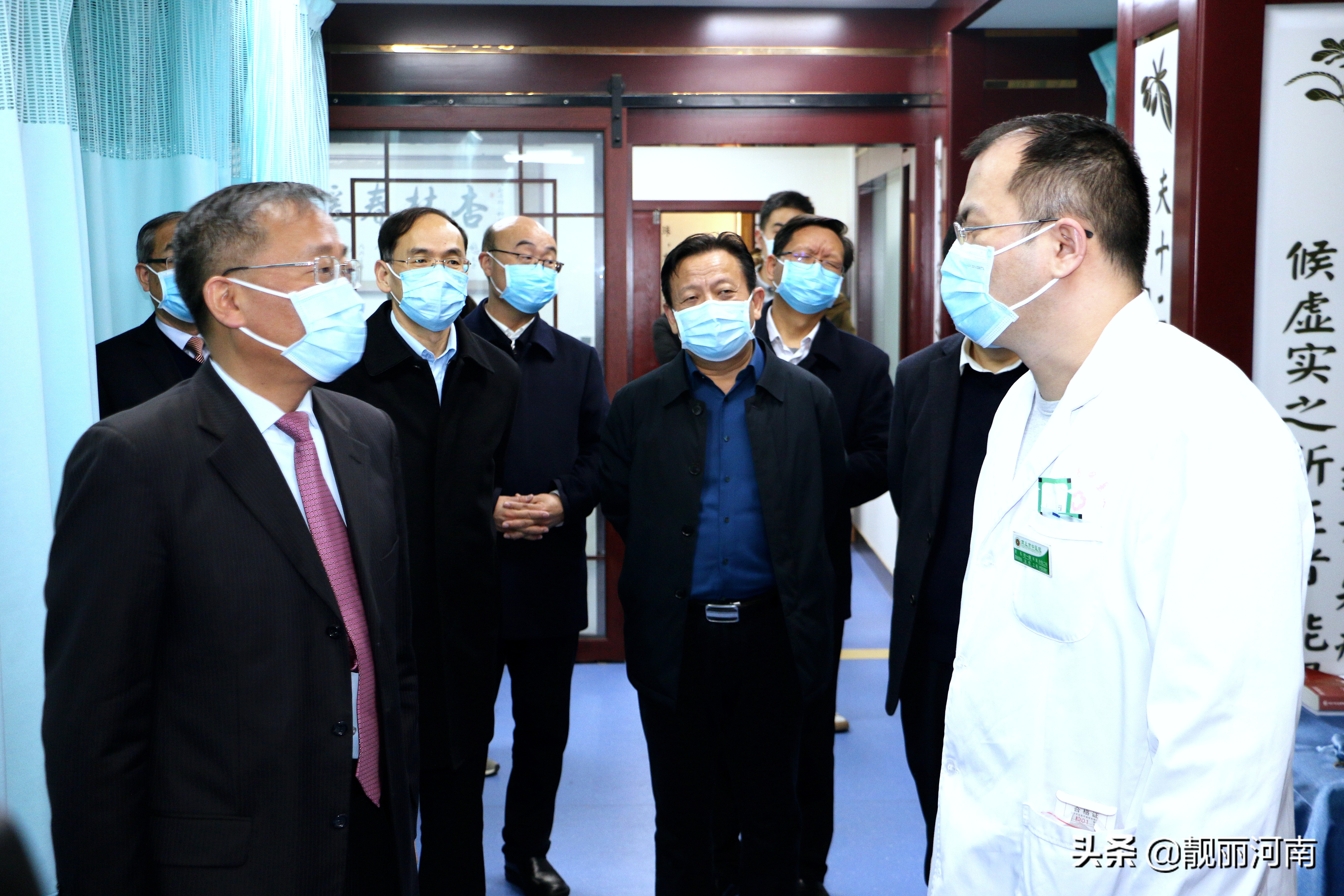 河南中医药大学第一附属医院莅临商丘市中医院参观指导掠影