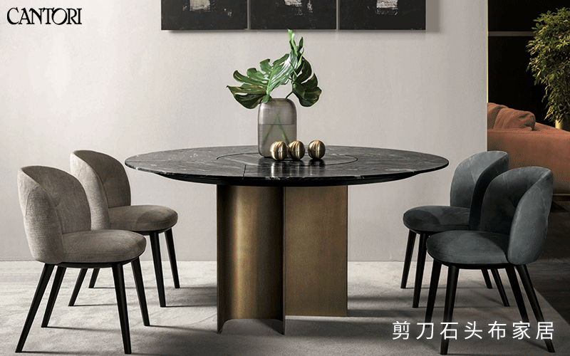现代轻奢大理石餐桌，享受高品质家居生活