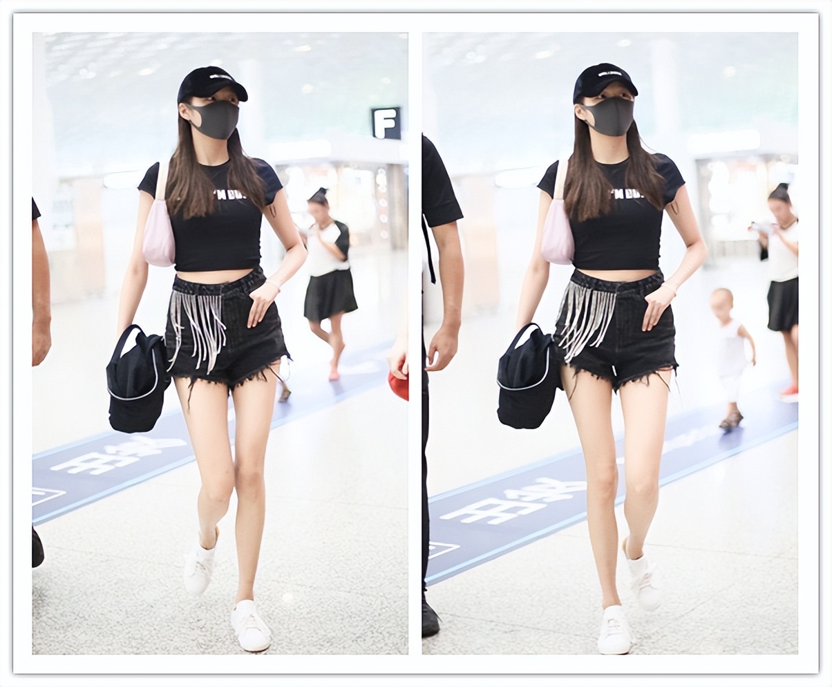 关晓彤穿得越普通越好看，简简单单的短袖，比礼服还适合她