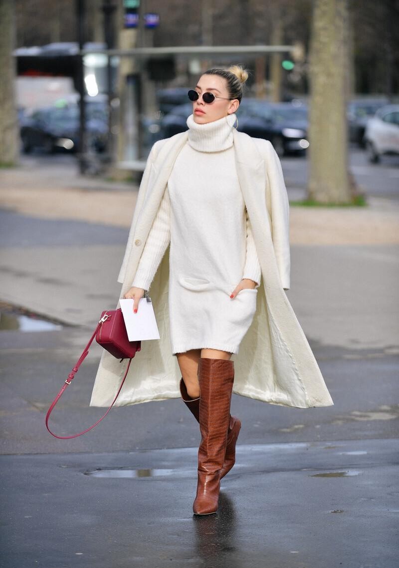 白色大衣真是气质女生的首选，简单好搭还洋气，时尚潮人都爱穿