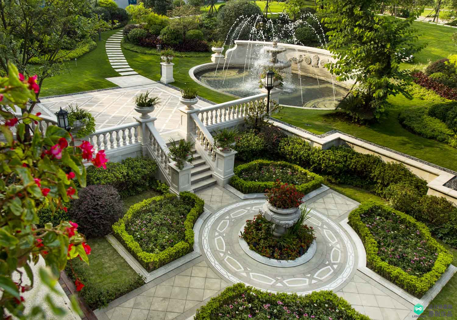 欧式田园风格(低调奢华的简欧风格,充满创意的多功能庭院,美观与实用