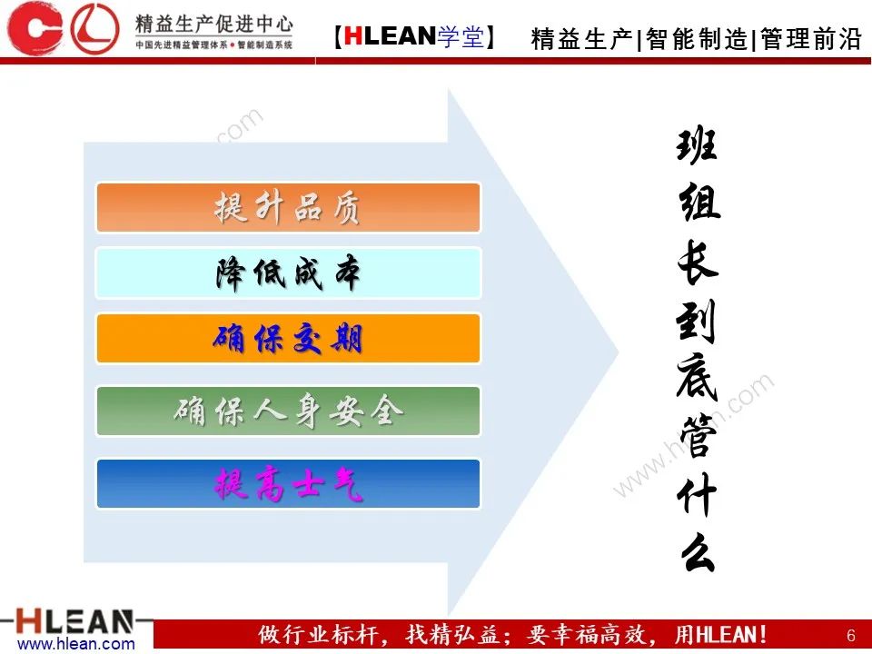 「精益學堂」班組長能力提升之人員管理技巧