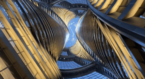 扎哈绝笔，华为总部！丽泽SOHO“夜空之眼”，200米中庭全球最高