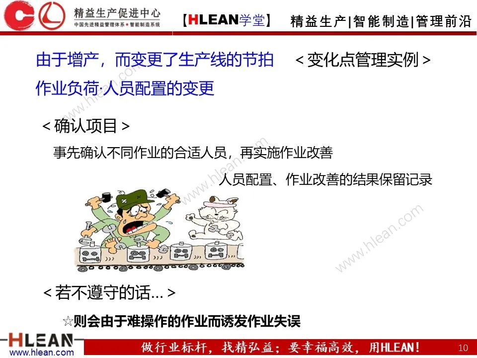 「精益學堂」5M1E變化點管理—阻止不良發生之活動