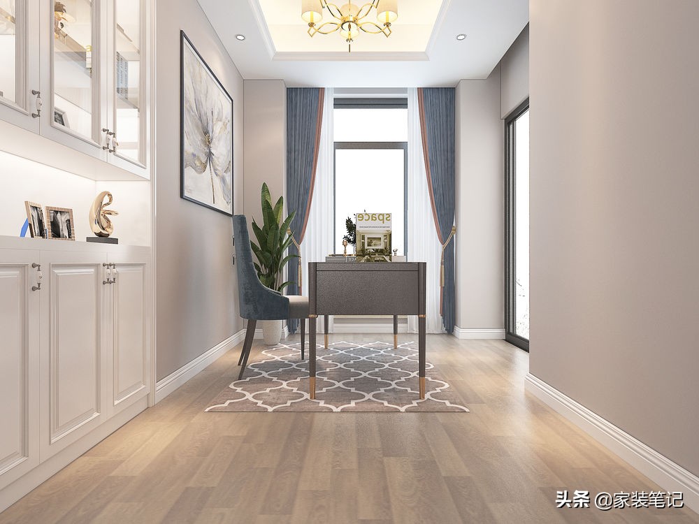 长沙夫妻三层别墅，选择装修简单的美式风格，家里面充满了温馨感