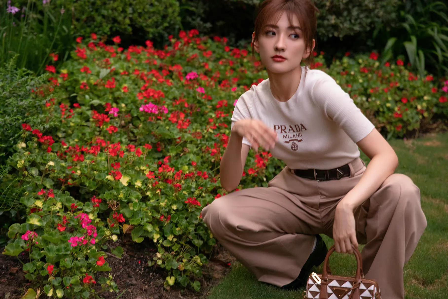 梁洁蜜茶棕发色