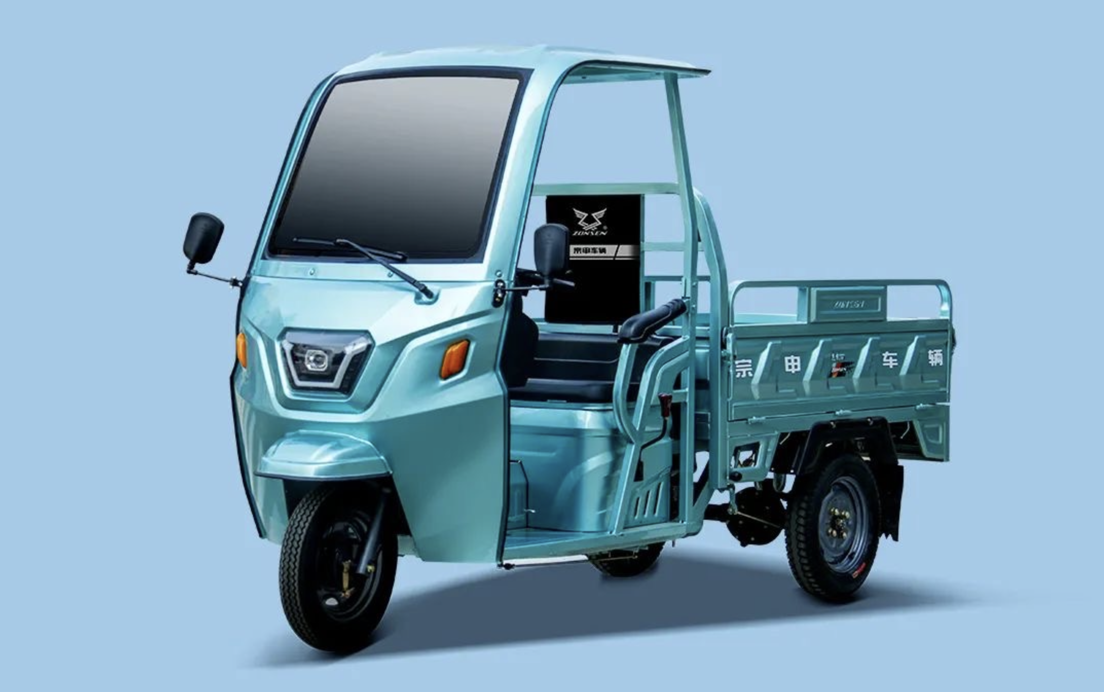 金彭电动三轮车价格及图片全封闭2款半篷电动三轮车来了