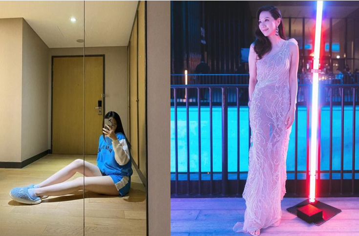 甄子丹17岁女儿秀新造型！穿黑皮裤脚踩水晶鞋，画深眼影走炫酷风