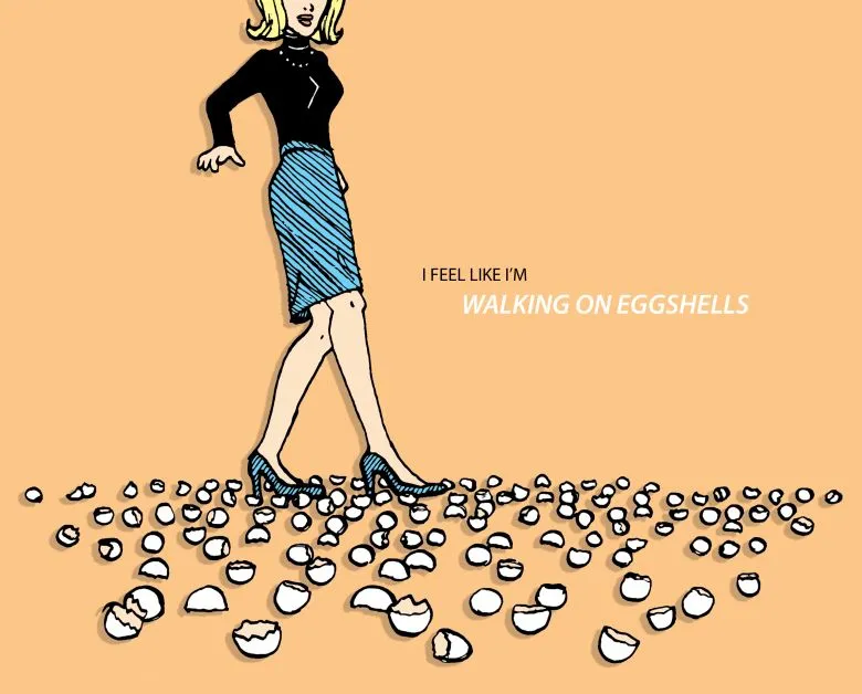 Walk是走,Egg是鸡蛋,Walk on eggs是什么意思?