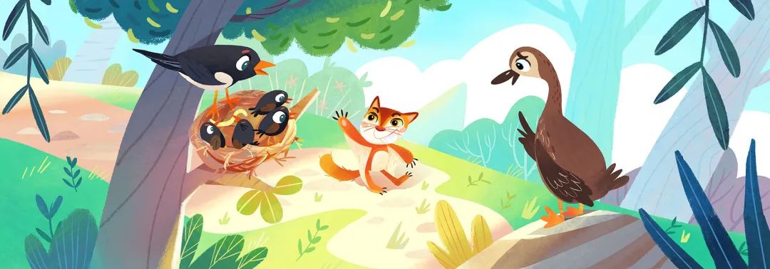 绘本系统课丨最流行的PS扁平纹理绘本风基础课＋提升课来了