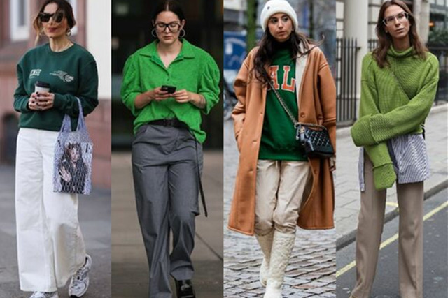 流行绿色怕不好穿，只要按照这几个配色方案，不仅时髦还轻松显白