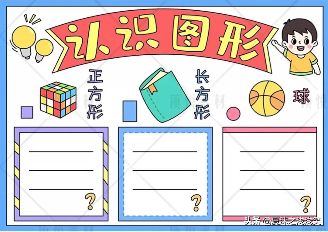 小学生数学常用手抄报200张