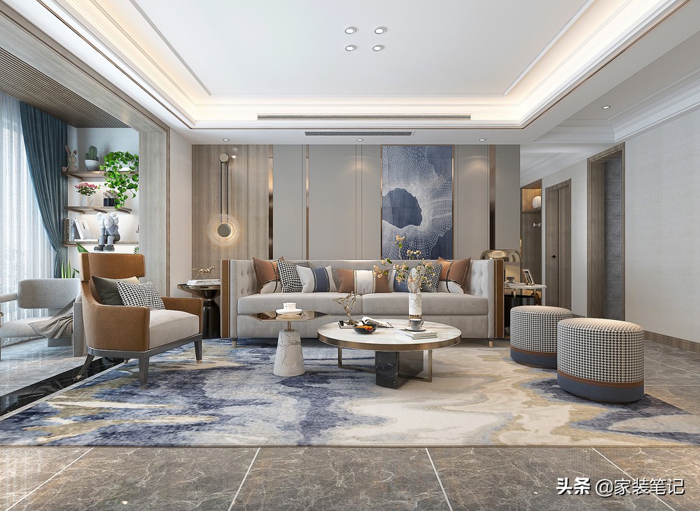 郑州夫妻的二层复式楼，把餐厨空间做到二楼，很实用，而且还敞亮