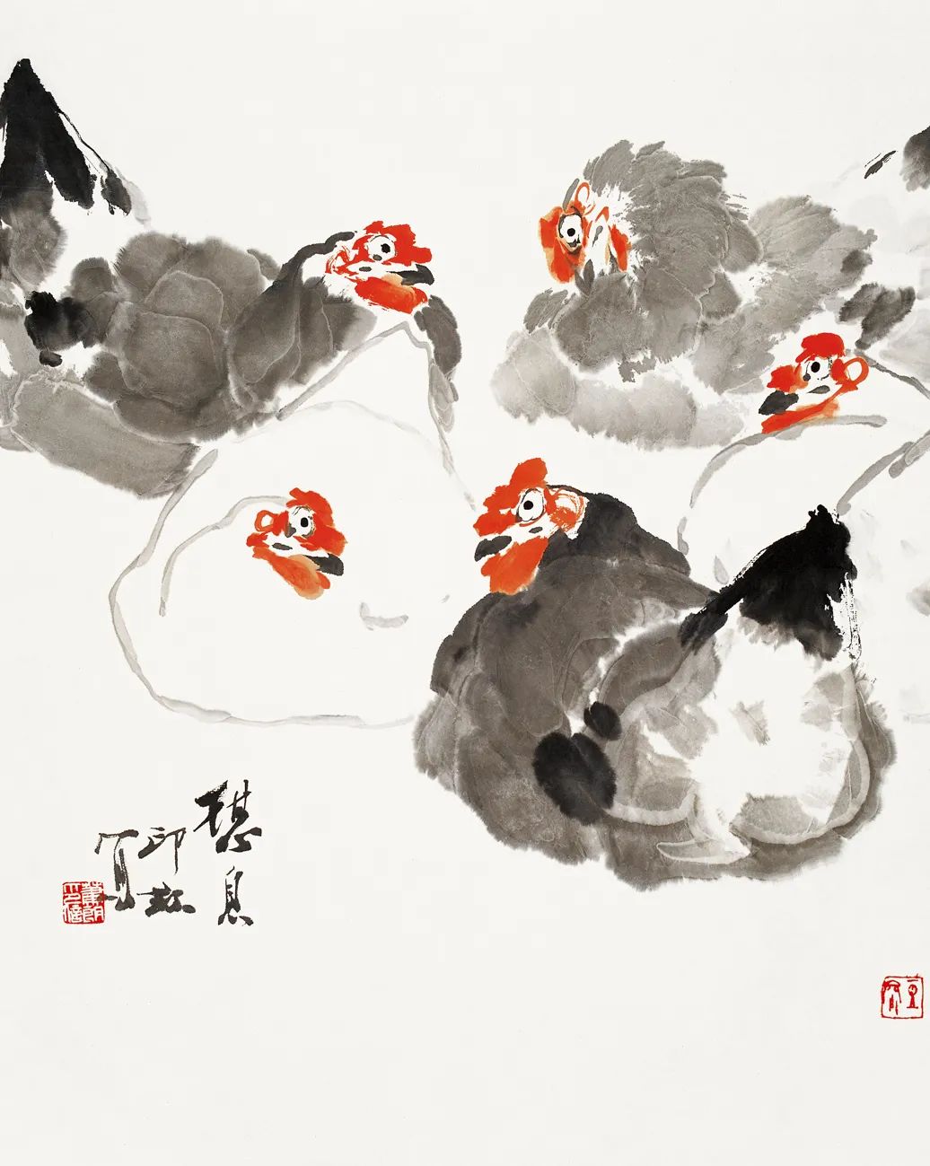 萧朗笔下的鸡:雄鸡赳赳,母鸡柔柔