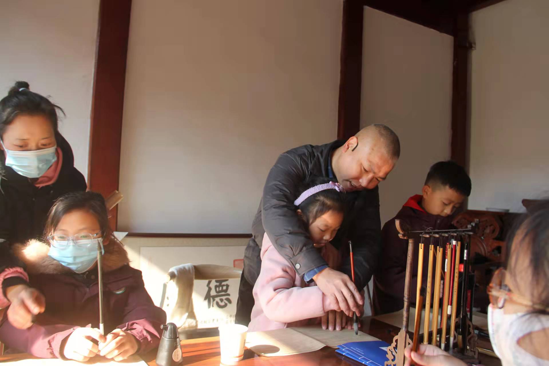 芝英小学冬季研学活动走进芝英古镇天行私塾