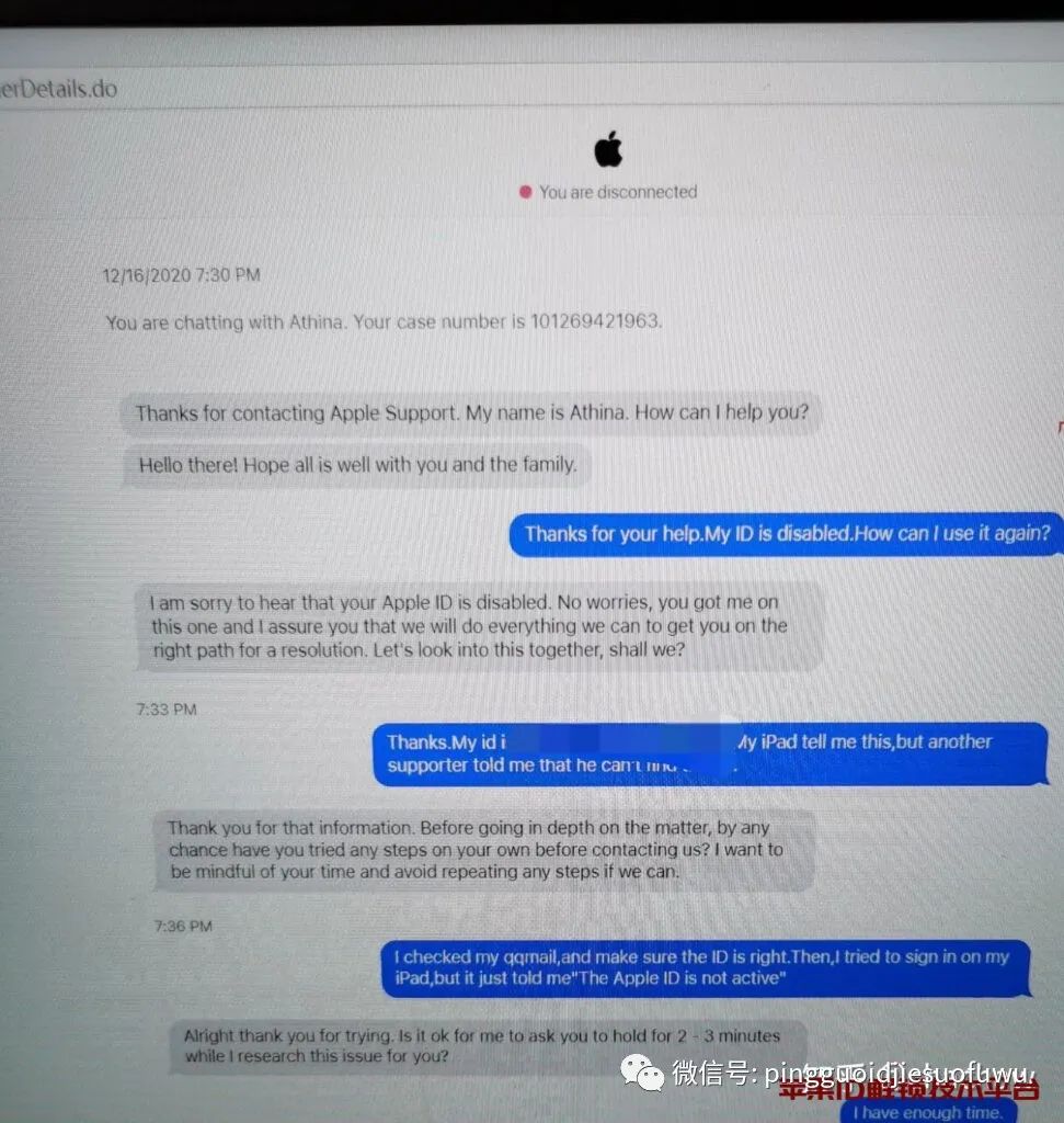 使用国外苹果ID导致苹果ID账户被停用的解决办法