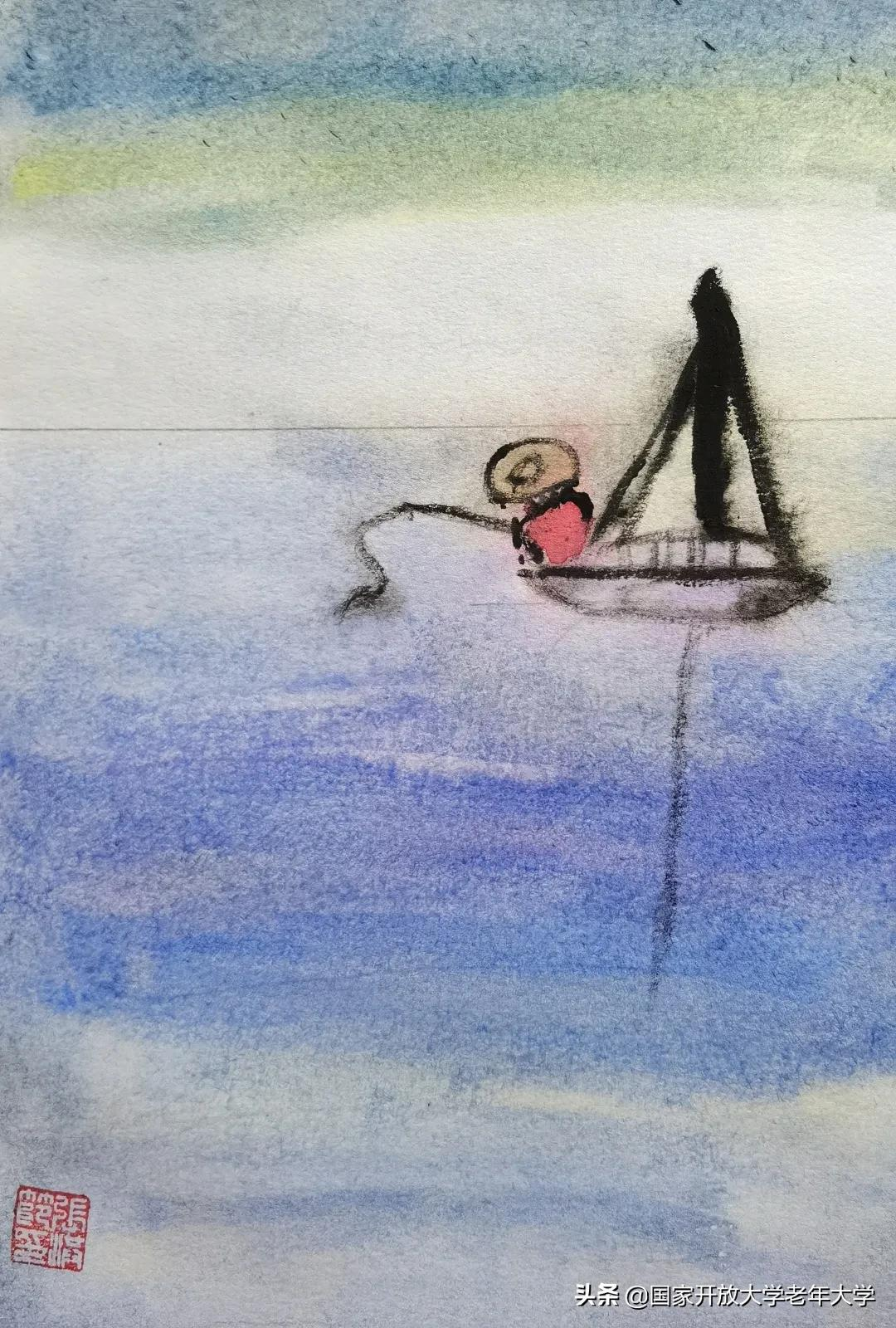 在校园·良作 | 水彩让我们的青春重新绽放——水彩画初级班学员作品