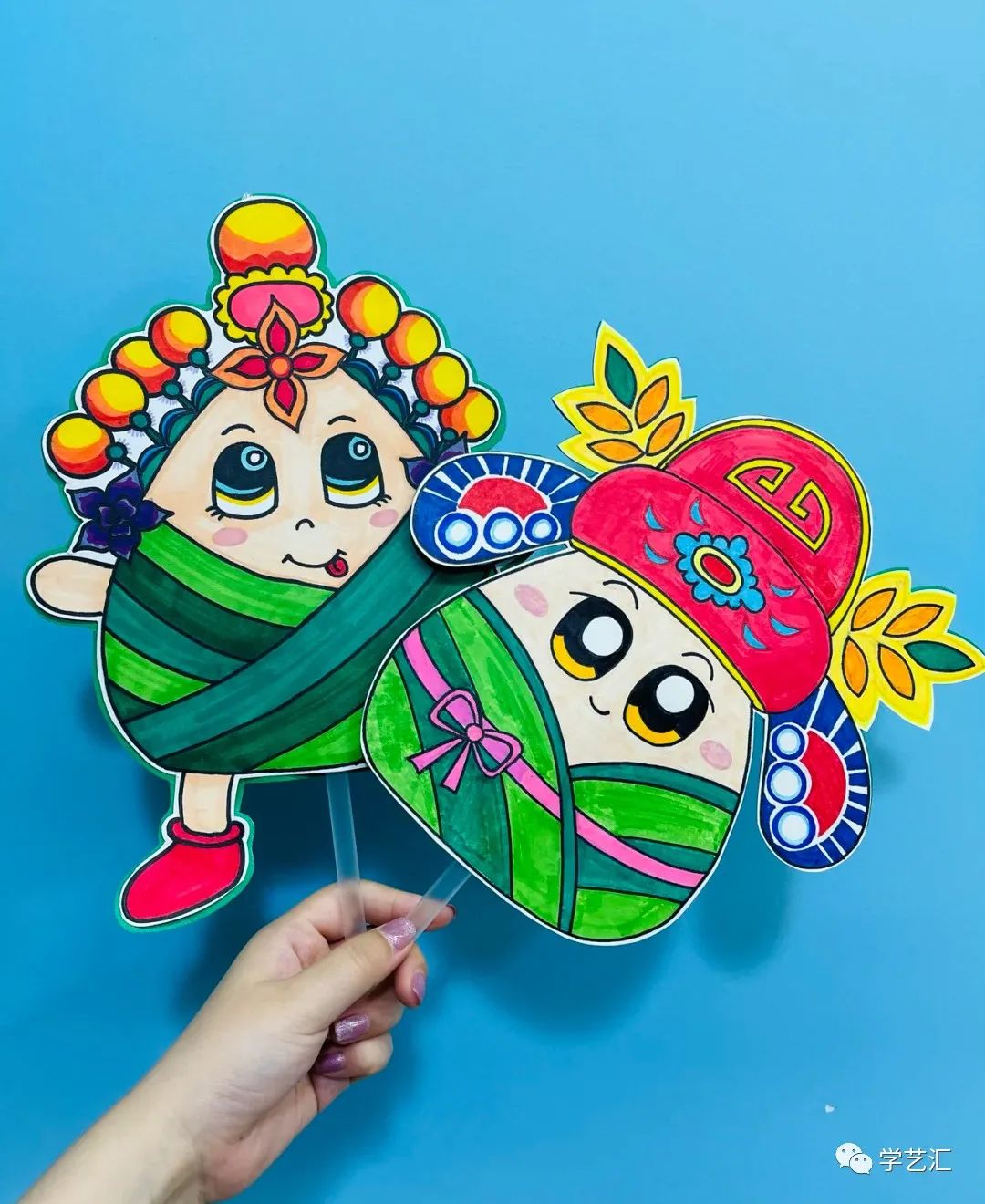 儿童画创作必备素材——42张儿童画，配色漂亮，造型简单