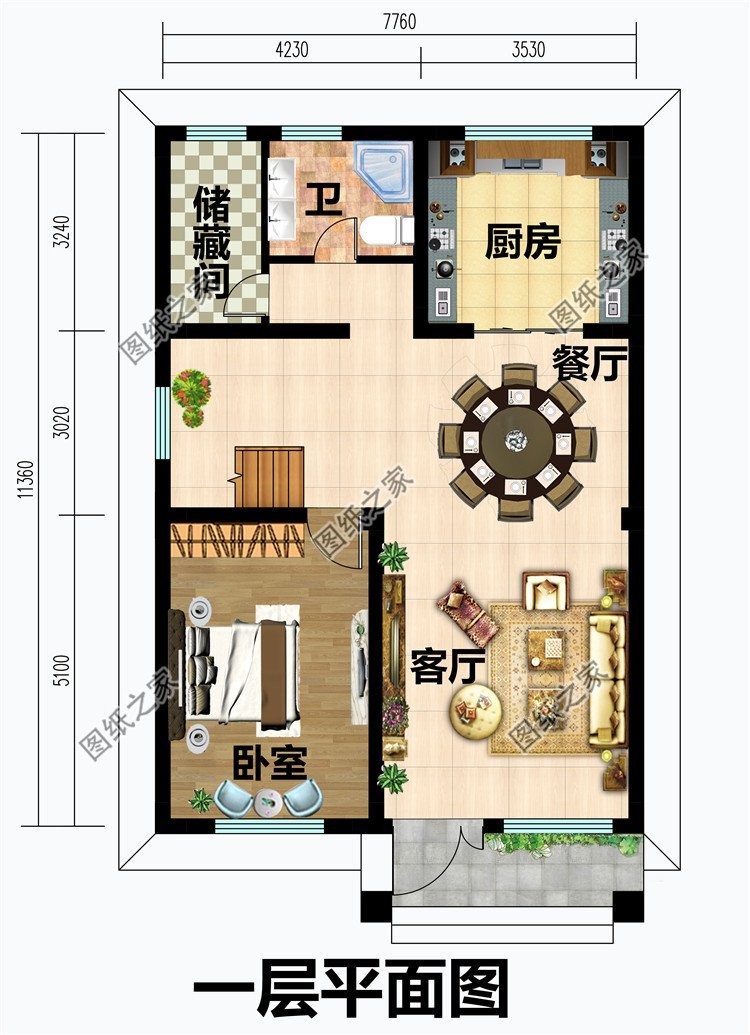 农村砖混二层设计图，有种复古感，欧式独特的氛围
